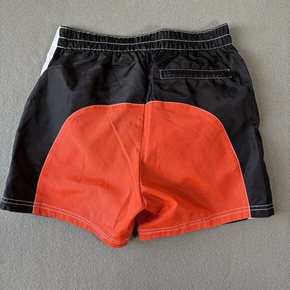 Diesel Beachwear BMBX Ronny Swim Shorts Trunks Mens S Black Orange Nylon Pocket - Picture 14 of 14